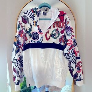 NBA Logo Pullover Windbreaker